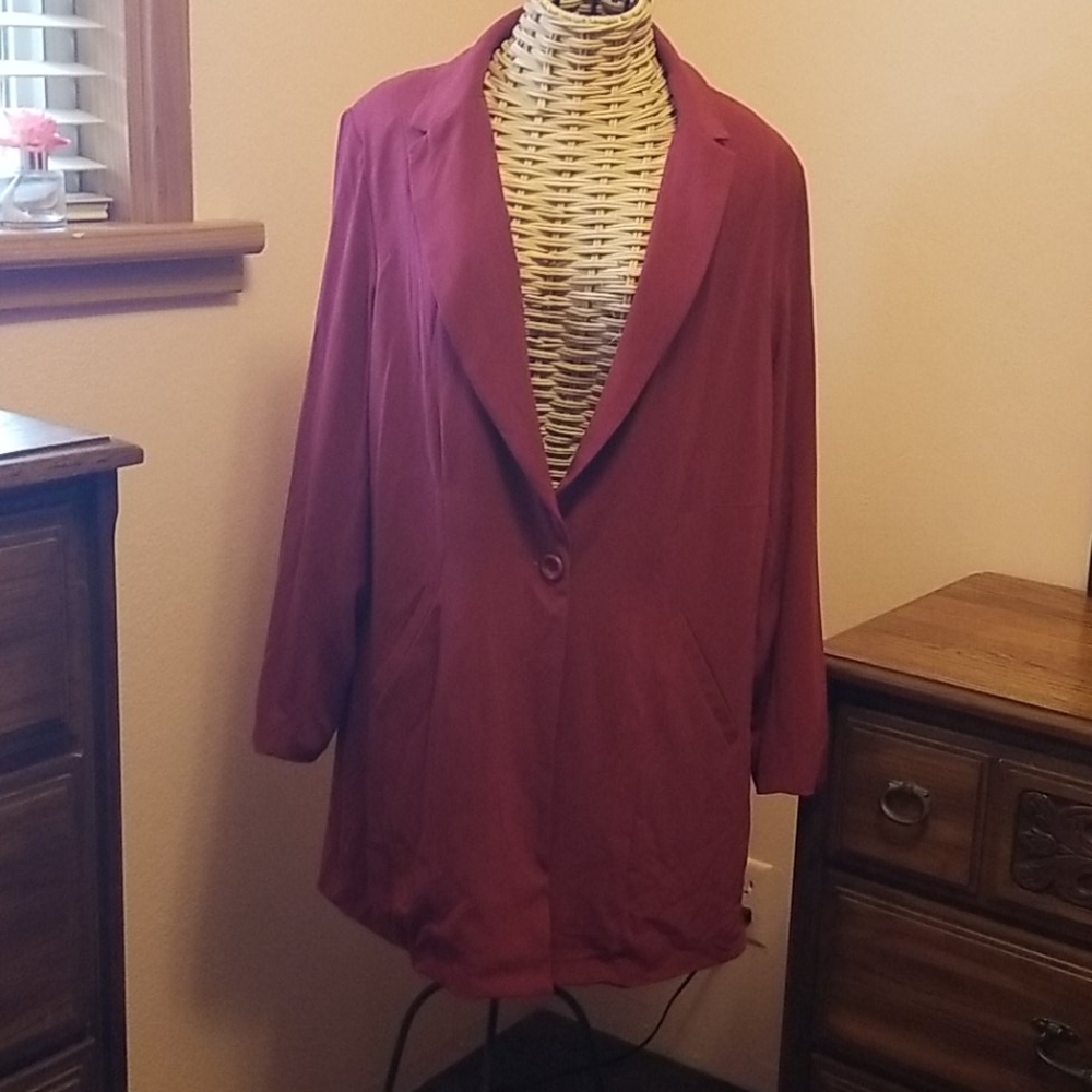 Torrid dark red/wine blazer